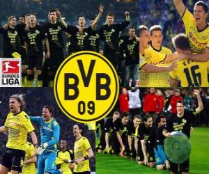 yapboz BV 09 Borussia Dortmund, şampiyon Bundesliga 2011-12